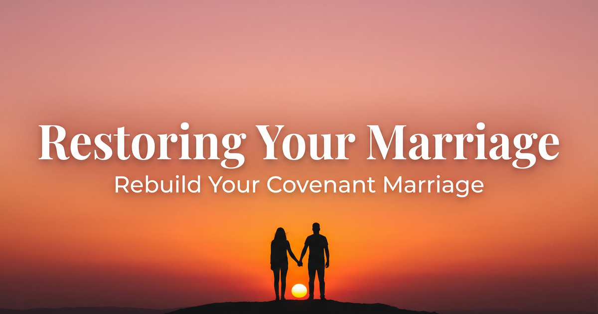 Restoring Your Marriage
